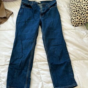 Abercrombie and Fitch straight leg dark wash jeans